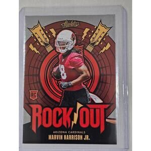 2024 Panini Absolute Football Marvin Harrison Jr. Rock Out Rookie Card